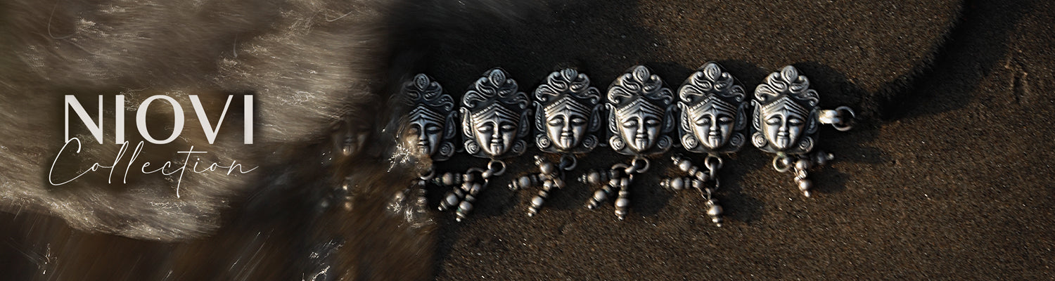 Explore filigree, oxidised, handmade tribal jewellery, new oxidised jewellery design on Yamoona Niovi Collection.