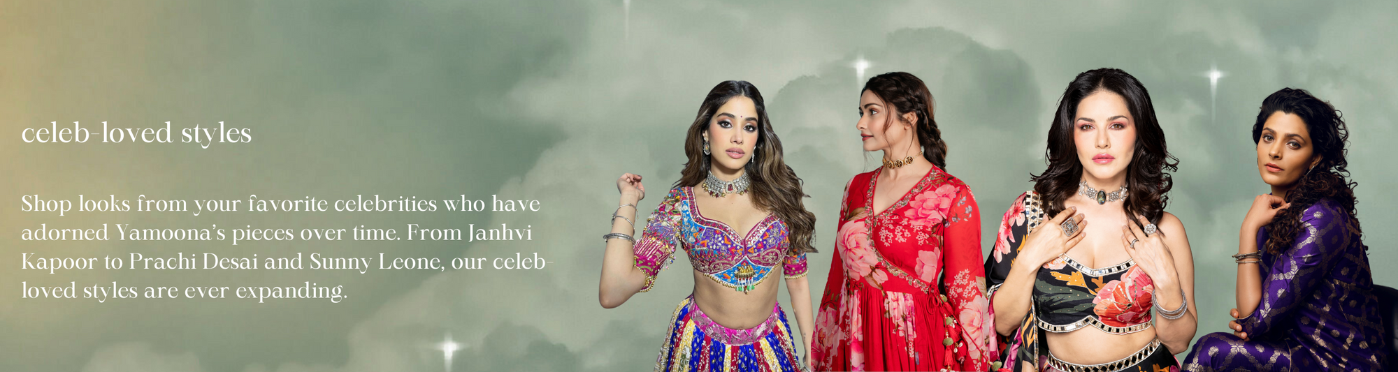 Bollywood stars shine in trending contemporary Indian jewelry. Shop modern vintage, handcrafted heirlooms now on Yamoona.