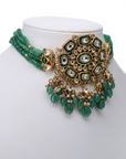 Amara Mandala Emerald Bead Polki Choker