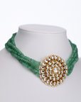 Amara Paripatr Emerald Bead Polki Choker