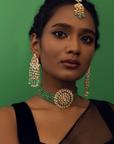 Amara Paripatr Emerald Bead Polki Choker