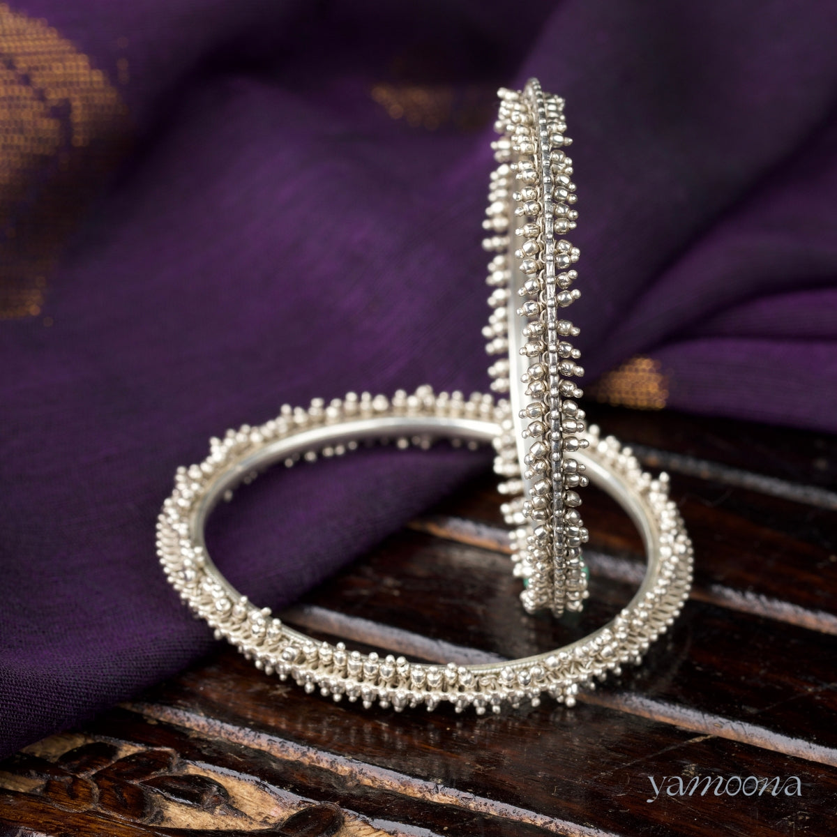 Niovi Alina polished 925 sterling silver bangle by Yamoona