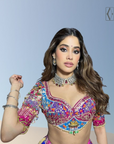 Star kid Jhanvi Kapoor boasts our silver bangles featuring a two-tone finish with gold-plated rings and a unique octagonal shape.