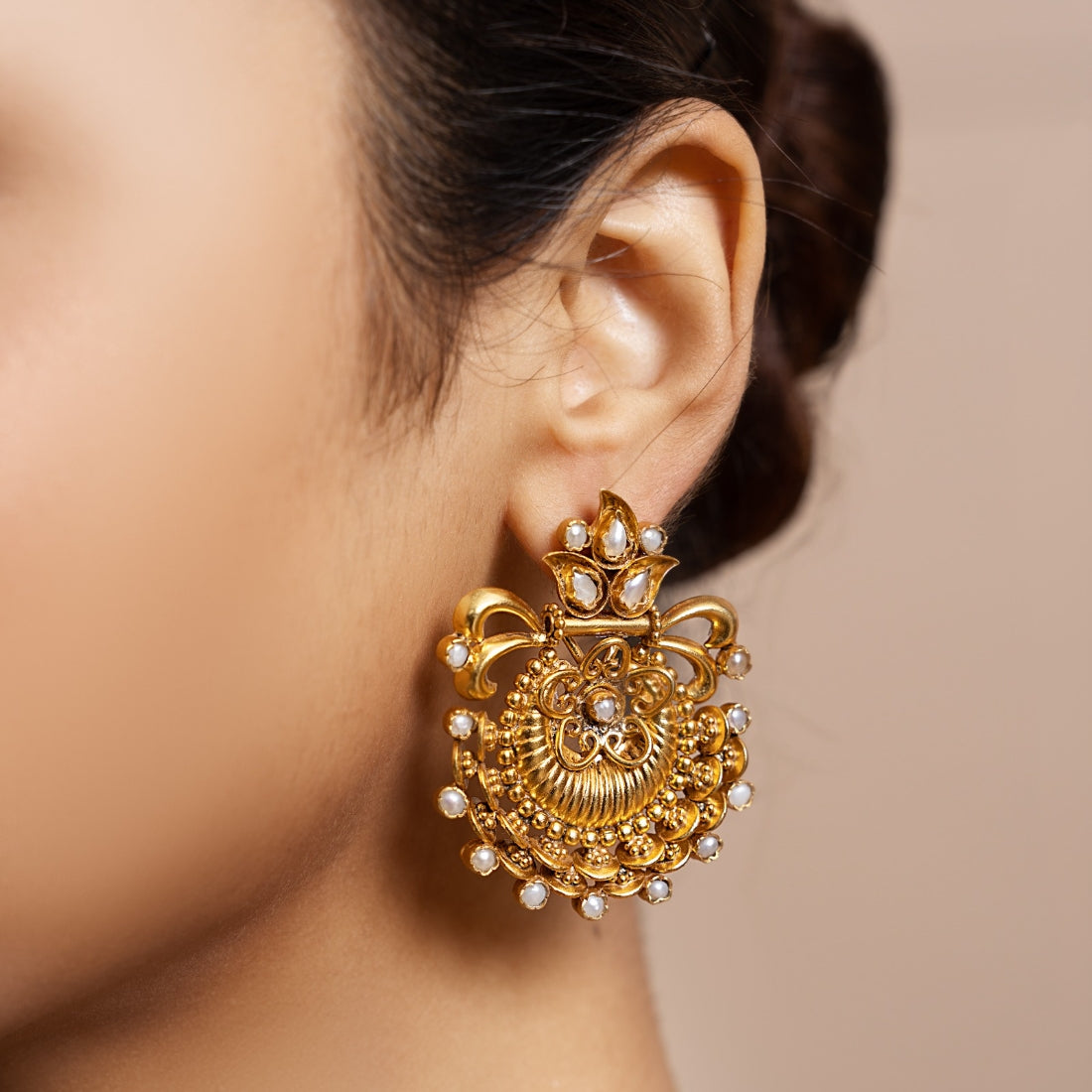 chandi ki earrings design, gold plated silver earrings online india, silver ear jewellery