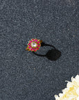 Neema Hibiscus Ruby Ring