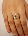 Neema Jasmine Green Ring