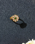 Neema Jasmine Green Ring