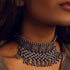 Niovi Floral Choker, a jewellery choker with delicate floral details.