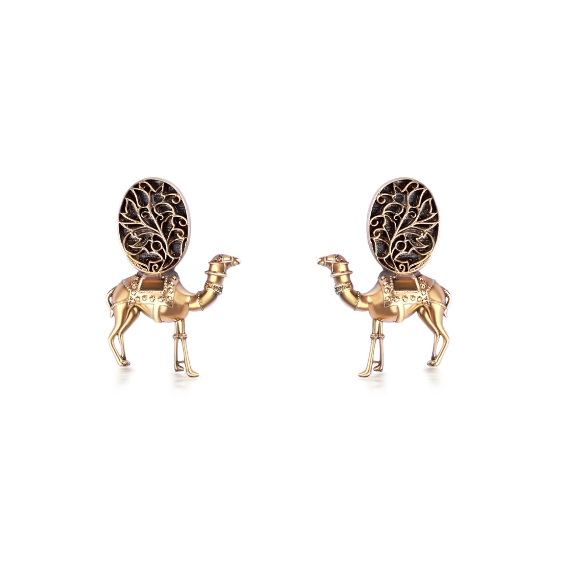 Aria Camel Studs - Earrings - 925 Silver,All Collections,Aria,Earrings,Gold Plated,Semi-Precious,Silver,Studs