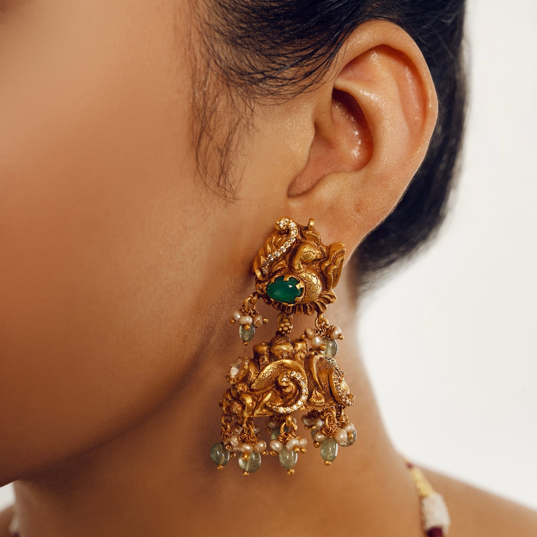 chandi ki earrings design, gold plated silver earrings online india, silver ear jewellery