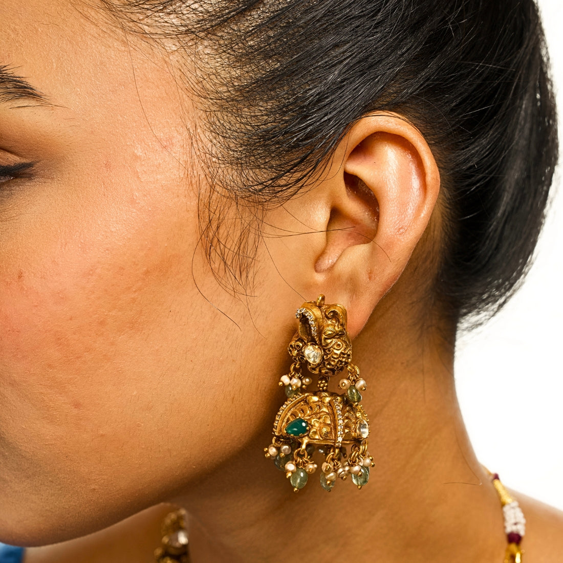 chandi ki earrings design, gold plated silver earrings online india, silver ear jewellery