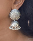 Niovi Mehr Silver Jhumkas