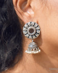 Niovi Aaina Mini Silver Jhumka Earrings