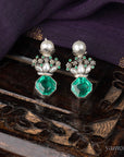 Niovi Jahnavi Regal Silver Earrings