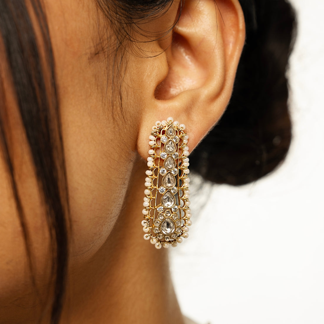 chandi ki earrings design, gold plated silver earrings online india, silver ear jewellery